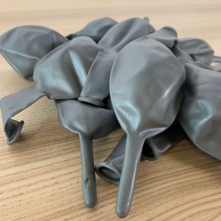 10 ballons de construction Argent