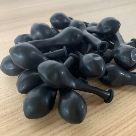 25 ballons Noir 13cm