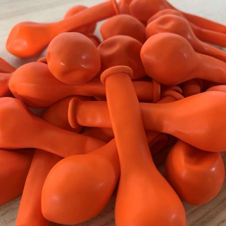 25 ballons Orange 13cm
