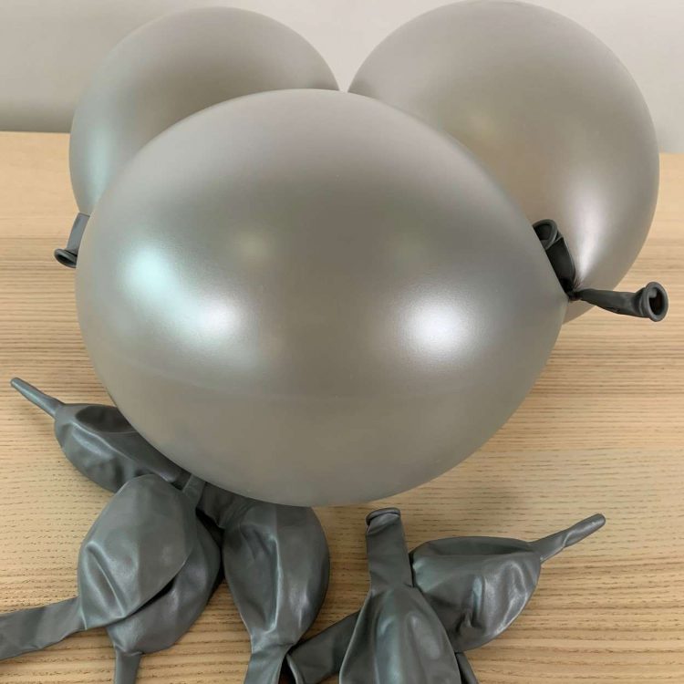 Ballons de construction Argent 30cm