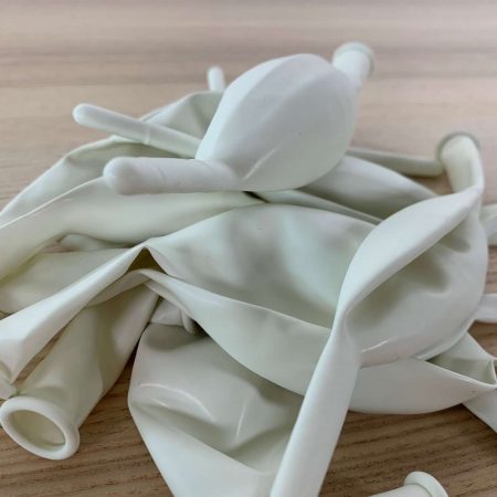 10 ballons de construction Blanc 30cm