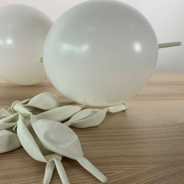 Ballons de construction Blanc 30cm