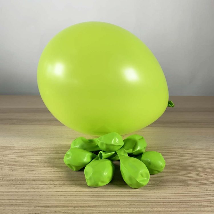 ballons limette 30cm gonflé