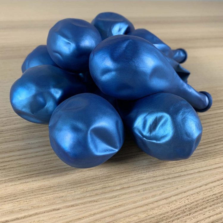 Pochette ballons 30cm Bleu Brillant