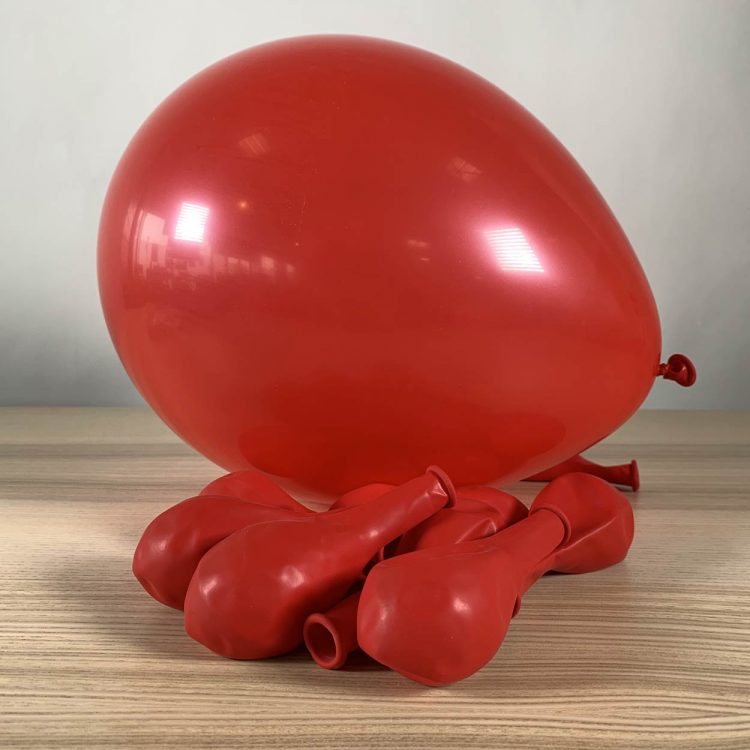 ballons 30cm rouge gonflé