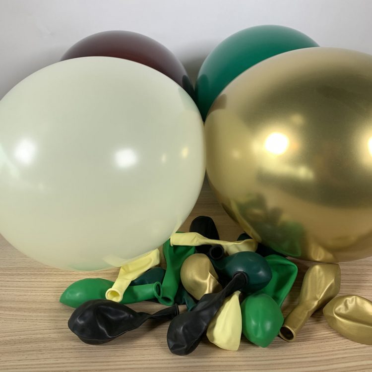 20 ballons gonflés nature gold