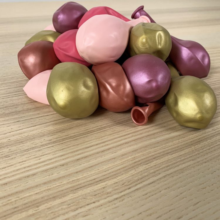 20 ballons 30cm rose et or