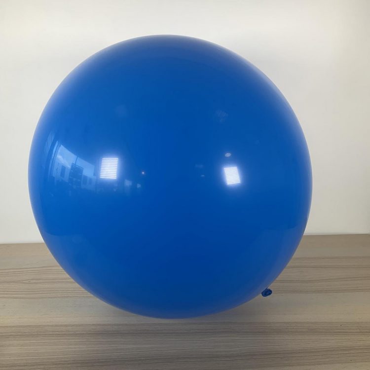 Ballon 60cm Bleu Roi Gonflé