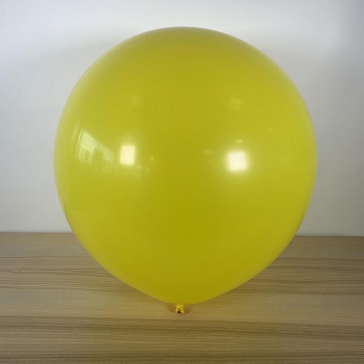 Ballon 60cm Jaune Citron Gonflé