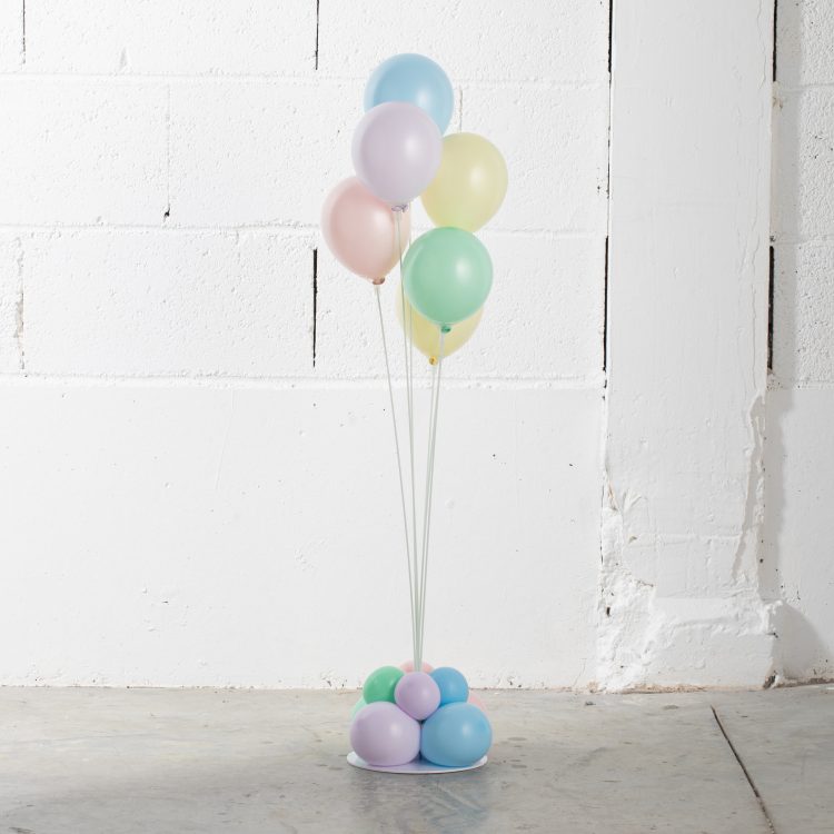 Structure Bouquet de ballons 6 tiges Pastel