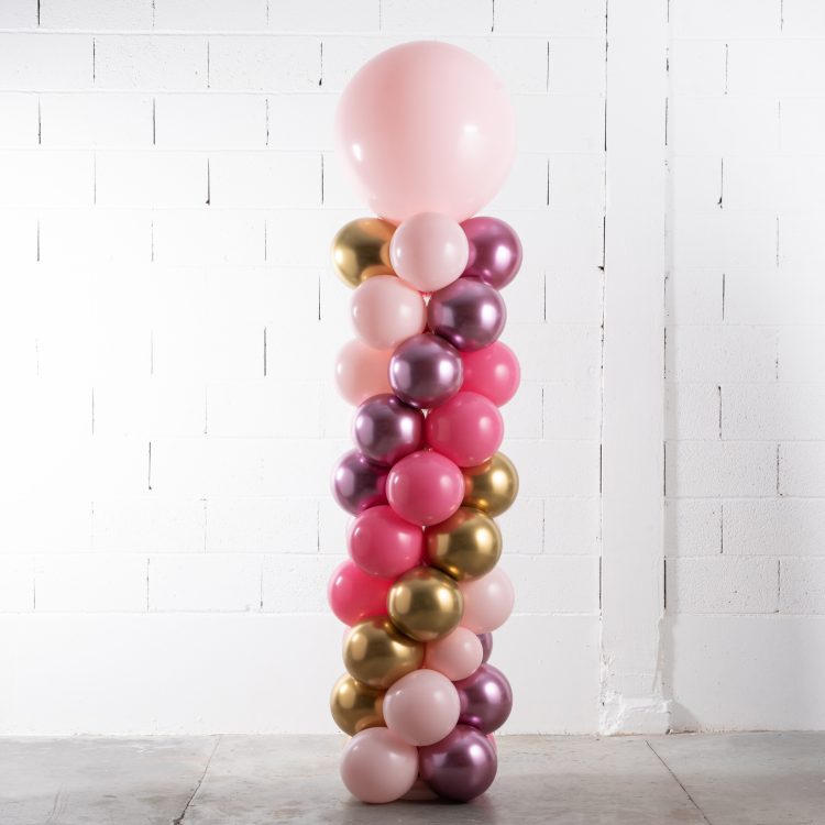 Structure de ballons Rose et Or