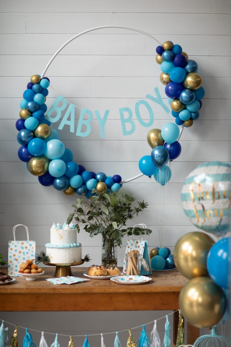 Décoration avec cerceau de ballons