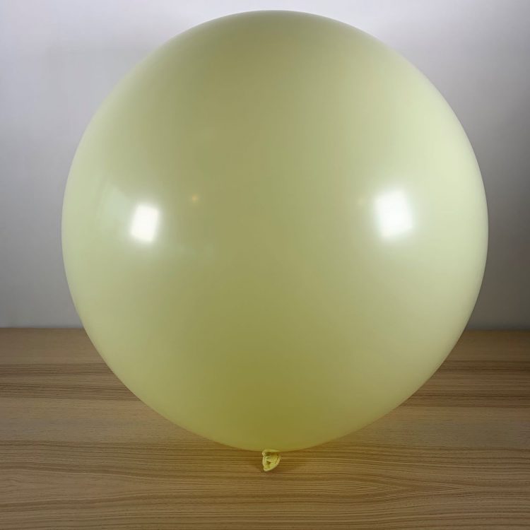 Ballon 60cm Jaune Pastel Gonflé