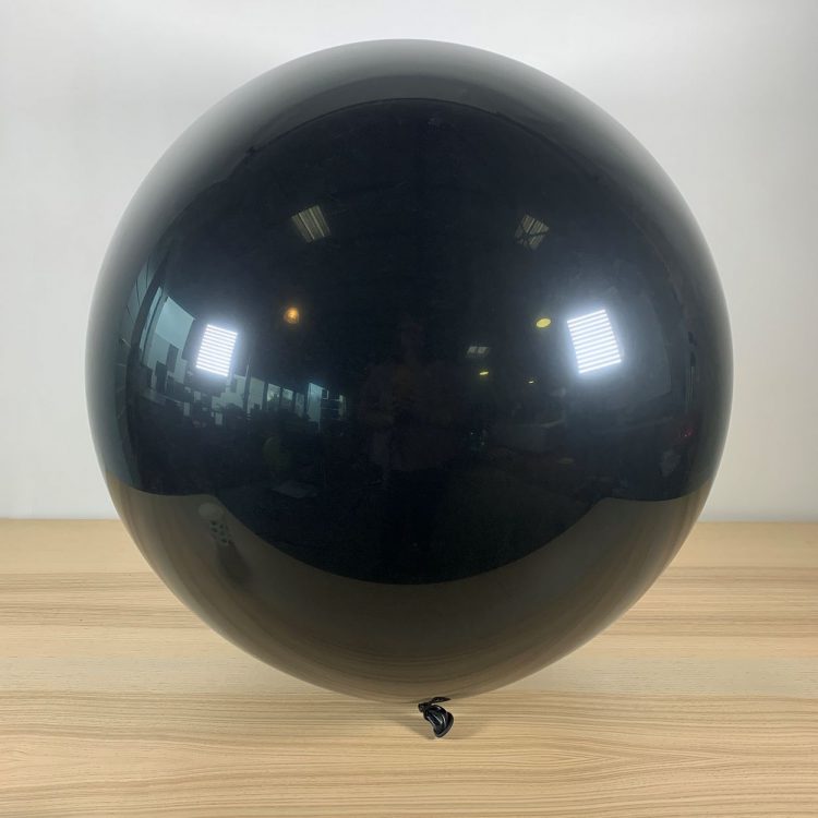Ballon 60cm Noir Gonflé