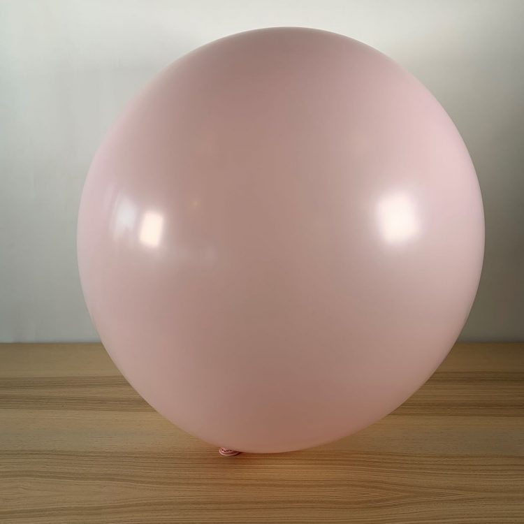 Ballon 60cm Pastel Rose Bébé Gonflé