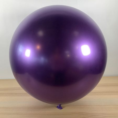 Ballon 60cm Violet Brillant Gonflé