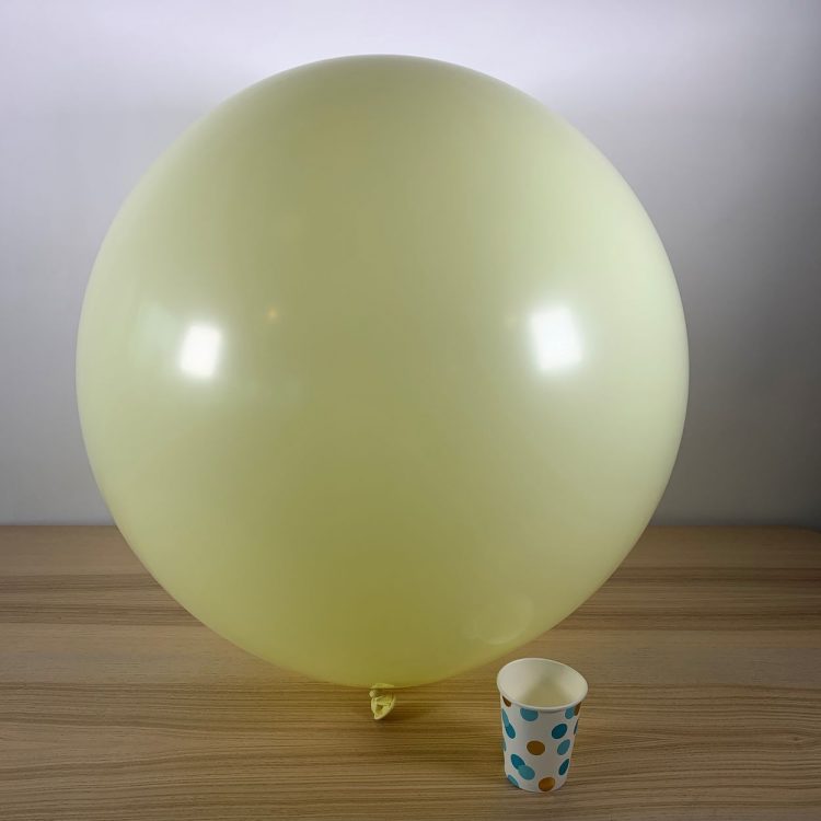 Ballon géant 60cm Jaune Pastel