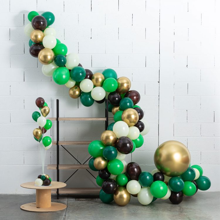 Guirlande Ballons Organique Kit à Faire Soi-même DIY nature gold