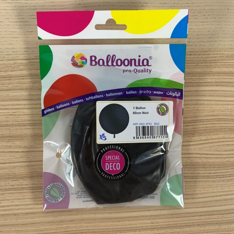 Pochette Ballon 60cm Noir