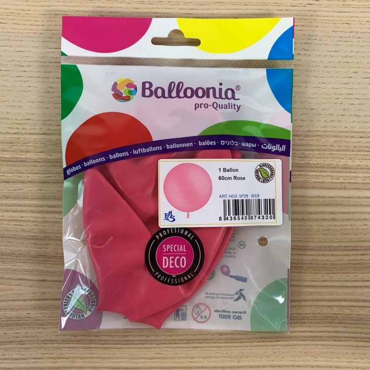 Pochette Ballon 60cm Rose