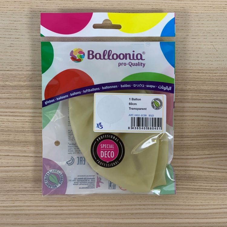 Pochette Ballon 60cm Transparent
