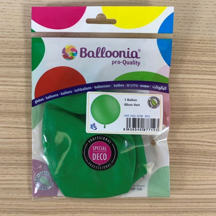 Pochette Ballon 60cm Vert