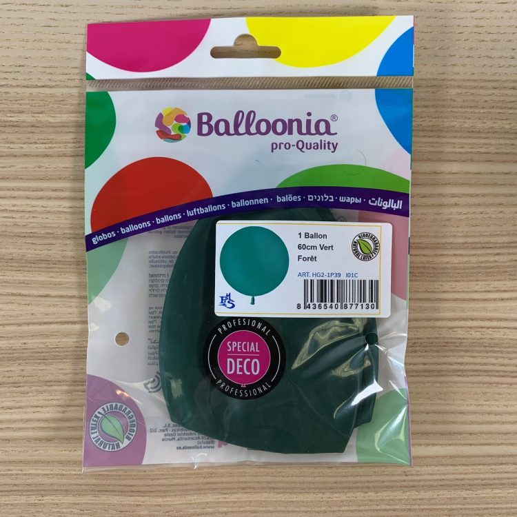 Pochette Ballon 60cm Vert forêt